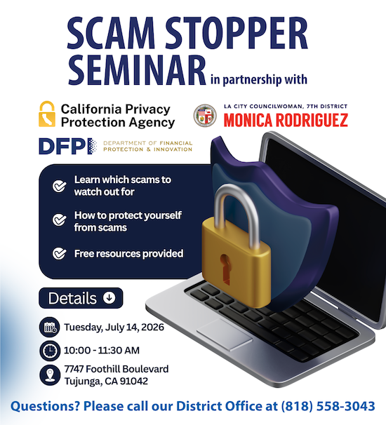 SCAM STOPPER SEMINAR-10AM at NVCH 7747 Foothill