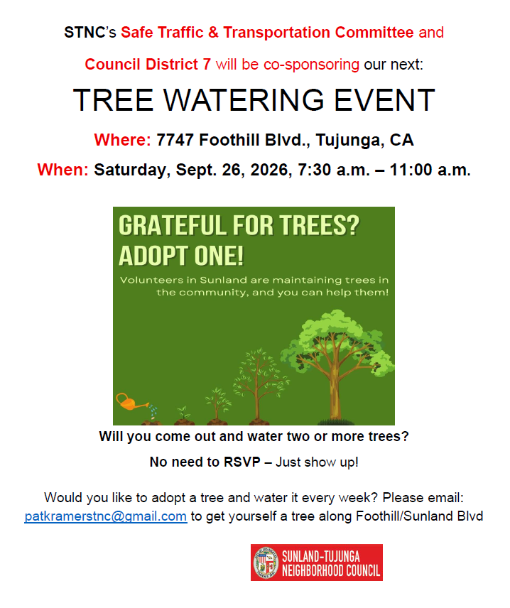 September Tree Watering Event!